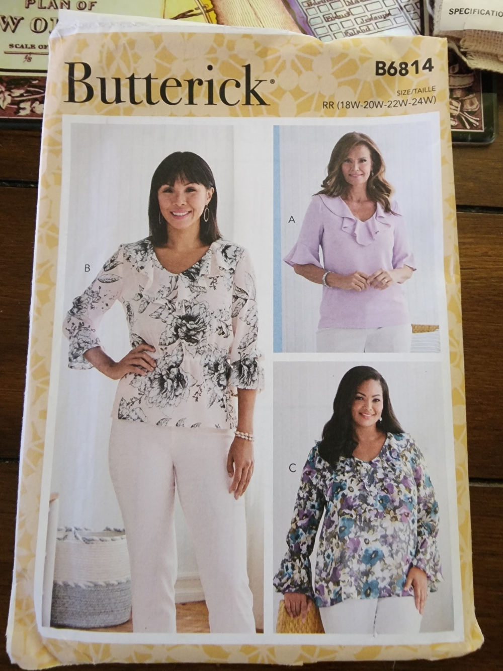 Butter Women’s Top Pattern - Lavender, White, Floral Options
